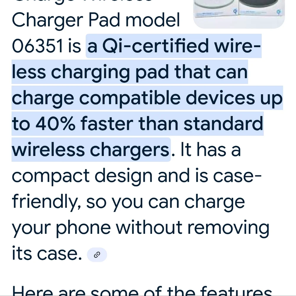 AT&T Wireless Charger Pad Black
